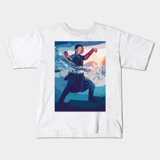 Abstract water bender Kids T-Shirt